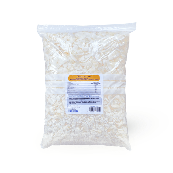 Chips de coco 2,5 kg sin azúcar