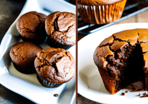 Muffins saludables de Harina de Algarroba sin azúcar: Delicioso y nutritivo