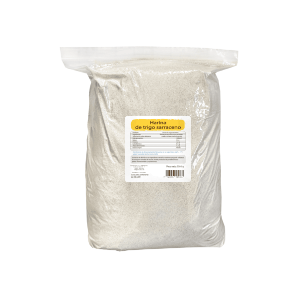 Harina de trigo sarraceno 3 kg sin gluten